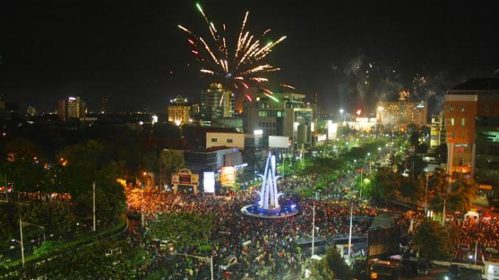 Pusat Perayaan Malam Tahun Baru 2019 di Berbagai Kota di Indonesia Paling Spektakuler