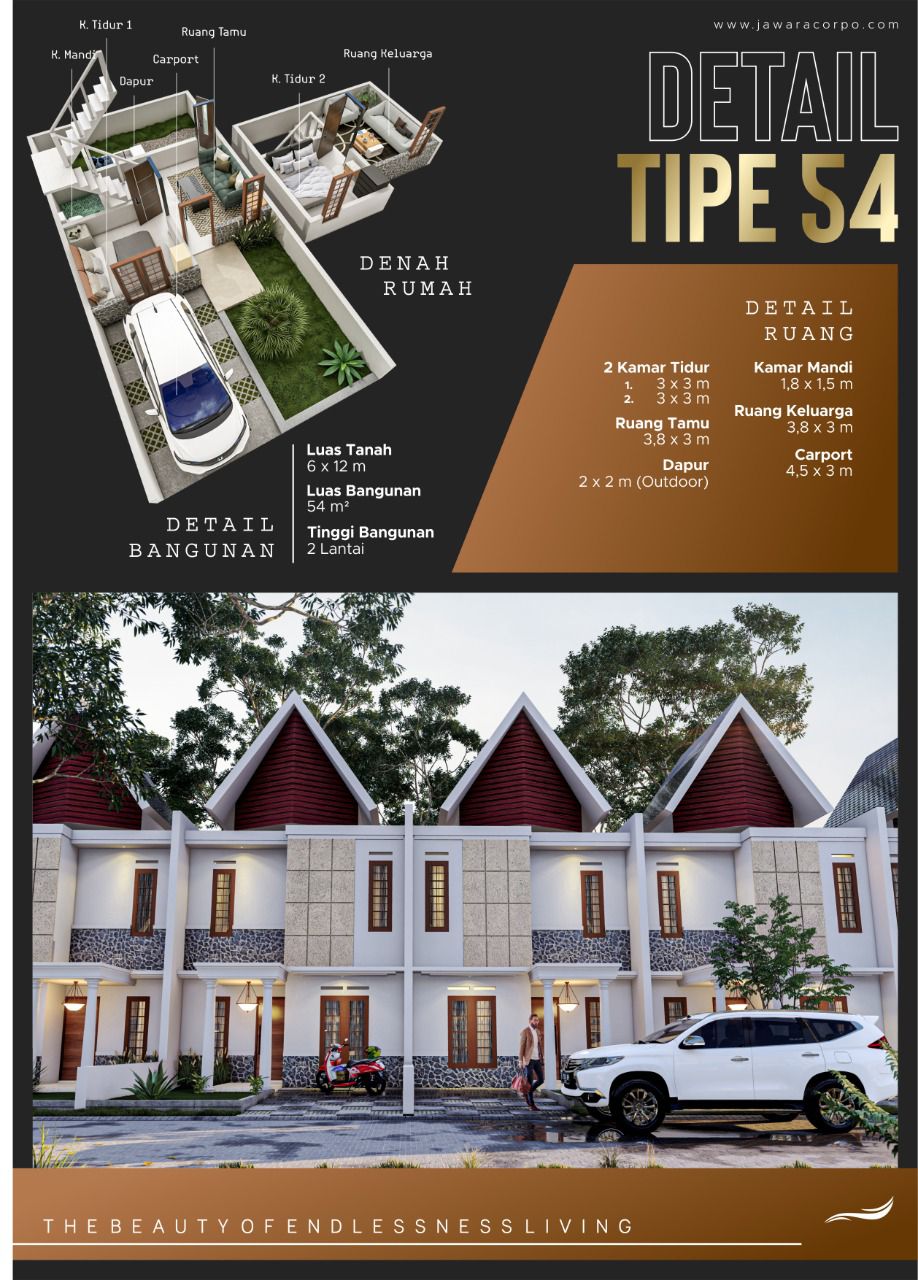 Brosur Jawara Boulevard Tipe 54. Photo by roro