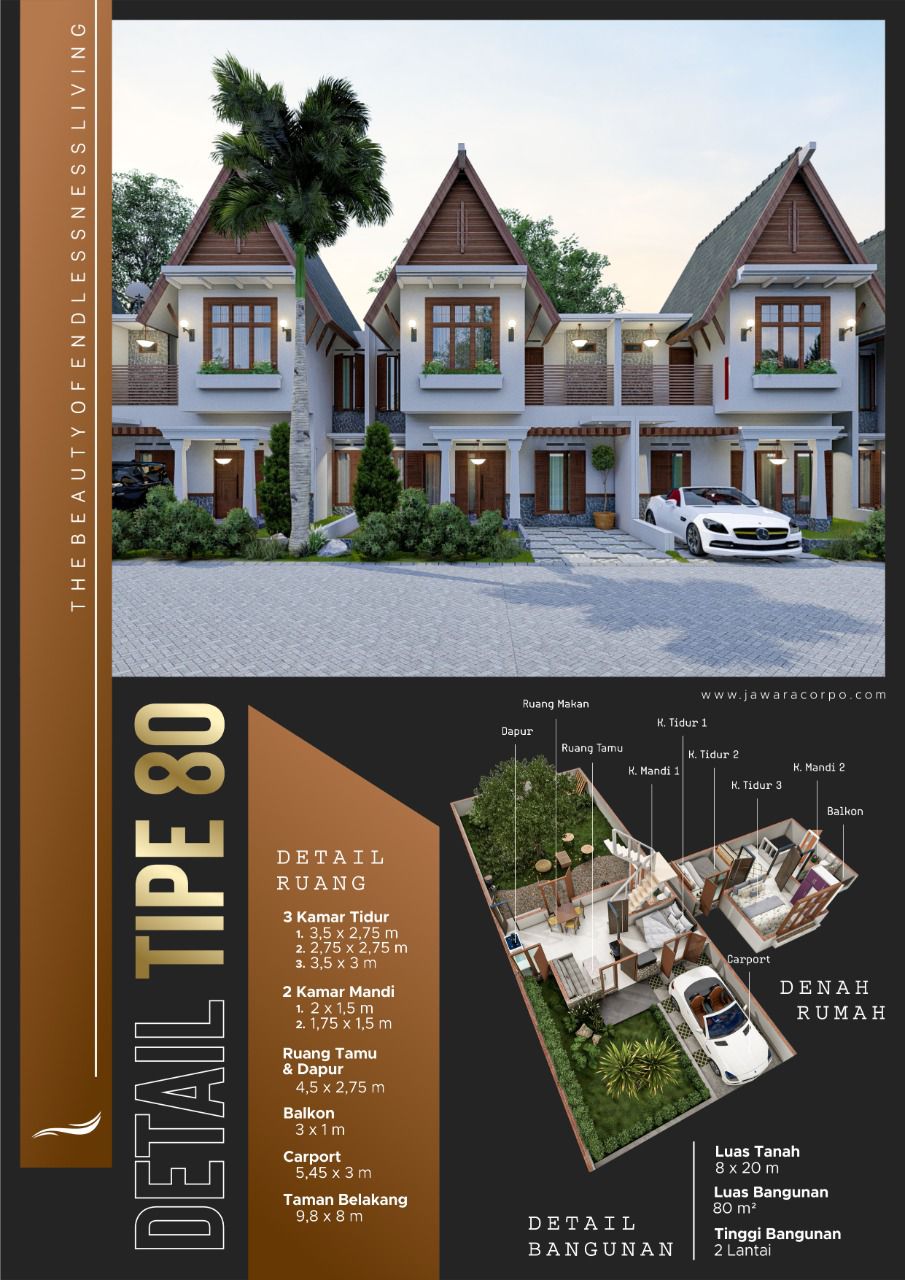 Brosur Jawara Boulevard Tipe 80. Photo by roro