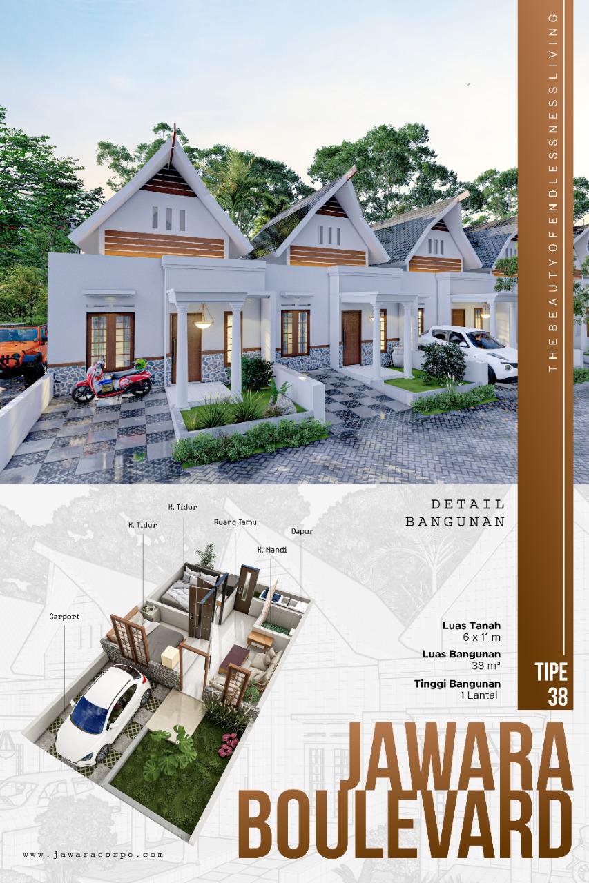 Brosur Jawara Boulevard Tipe 38. Photo by roro