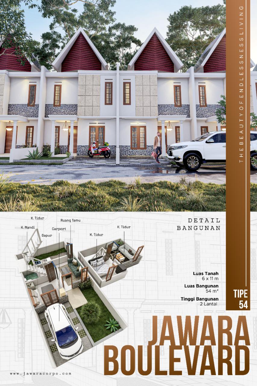 Brosur Jawara Boulevard Tipe 54. Photo by roro