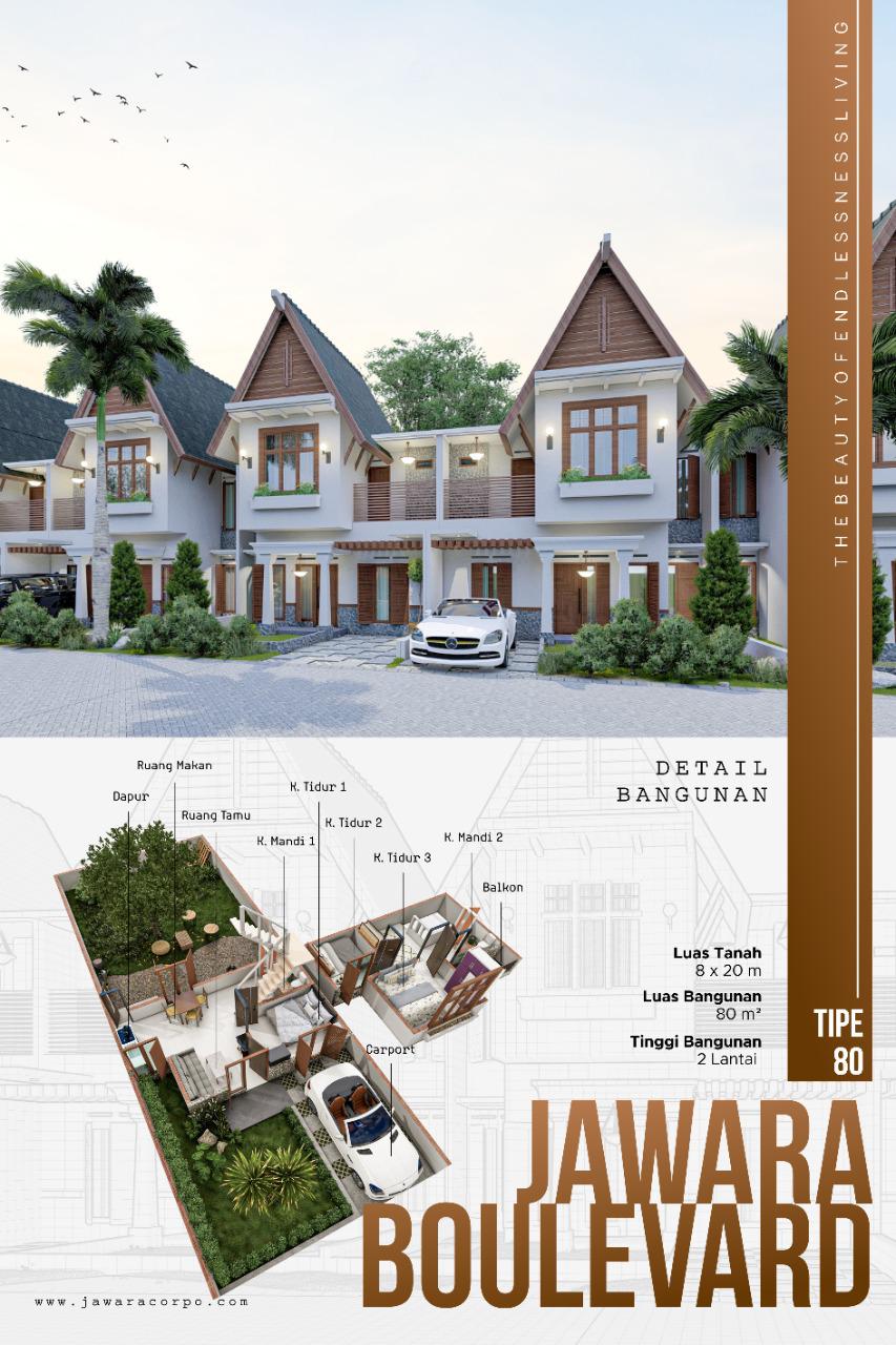 Brosur Jawara Boulevard Tipe 80. Photo by roro