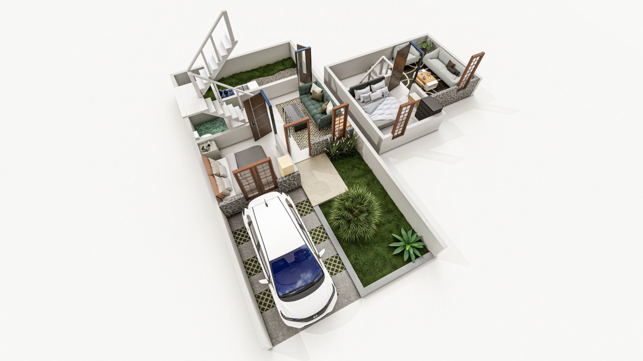 Denah Lantai 1 Tipe 54 Jawara Boulevard. Photo by roro