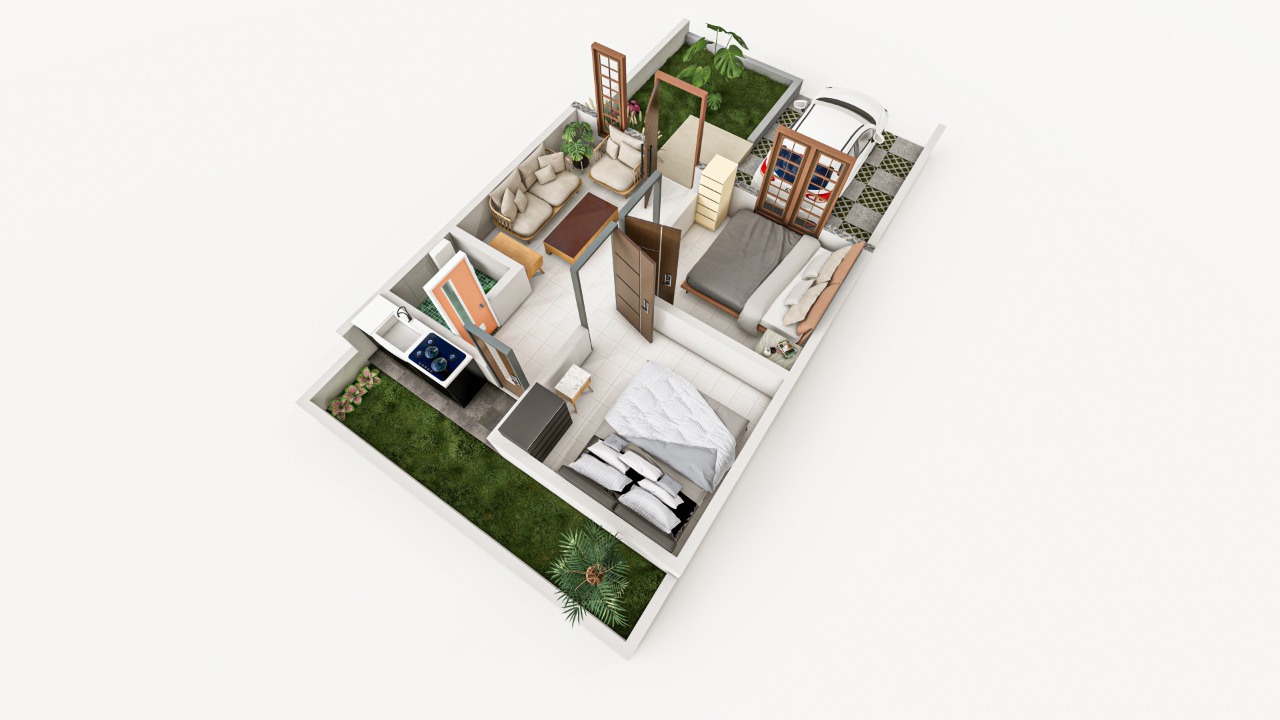 Denah Lantai 2 Tipe 54 Jawara Boulevard. Photo by roro