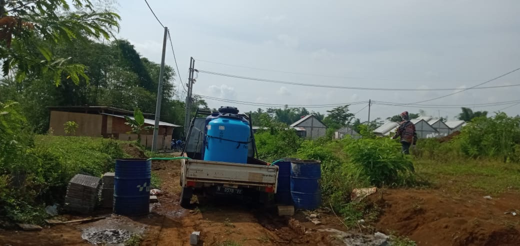Penyuplaian Air Untuk Pengerjaan Di Jawara Boulevard