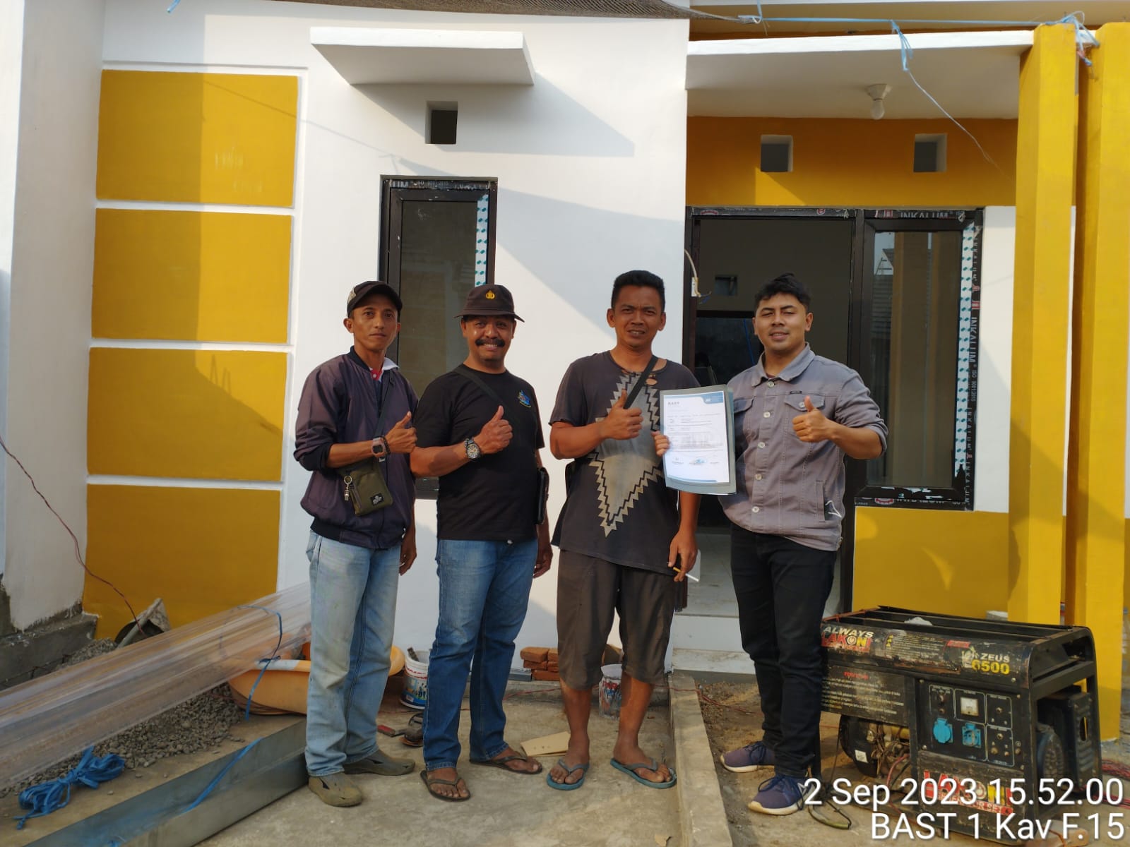 Progres Bangun BAST Kav F15 di Jawara Boulevard Langlang Singosari Malang. Photo by rahmad