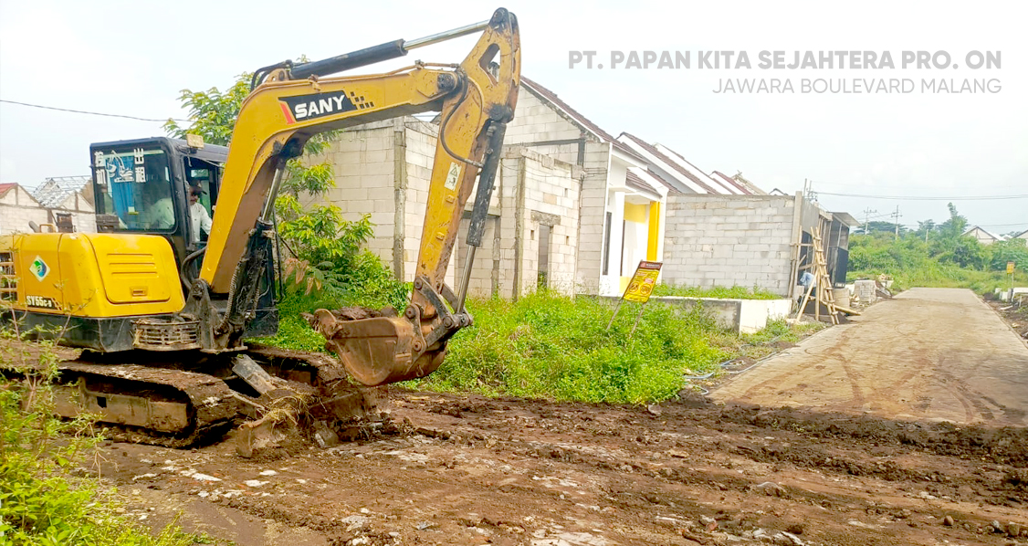 Progres PT. PANKIT (Papan Kita Sejahtera) di Perumahan Jawara Boulevard Malang