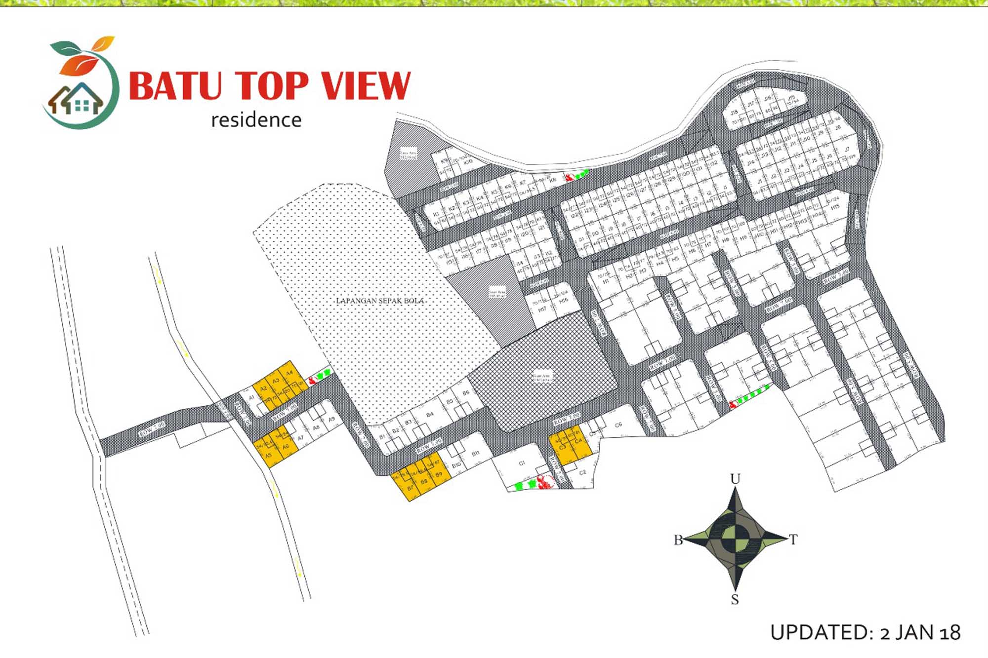 Siteplan Batu Top View Residence